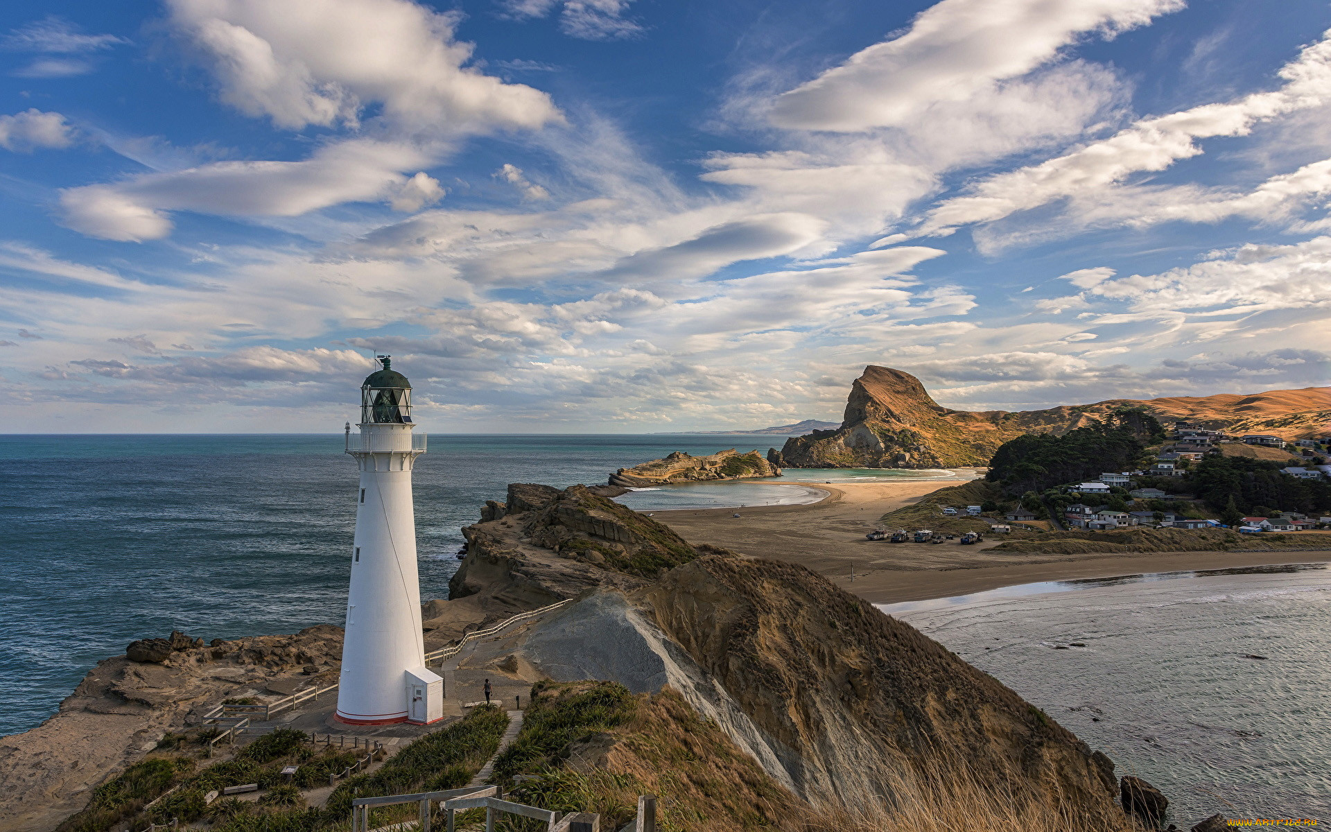 castlepoint lighthouse, new zealand, , , castlepoint, lighthouse, new, zealand